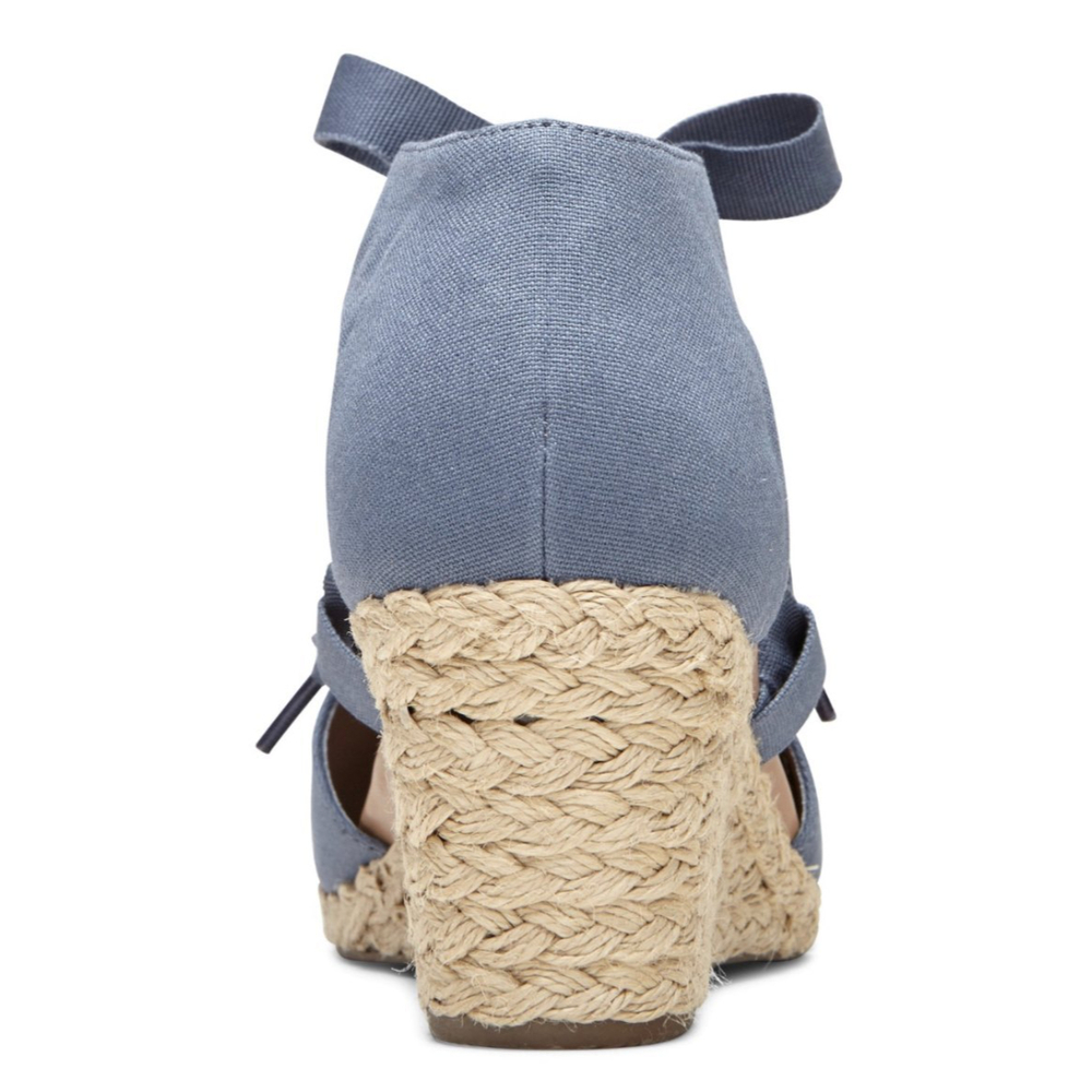 VIONIC Kaitlyn Wedge Blue Sandal - Picture 4 of 11